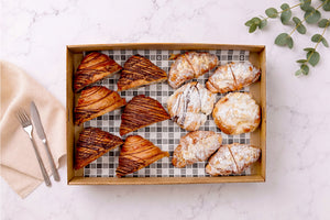 Chocolate & Almond Croissants Platter
