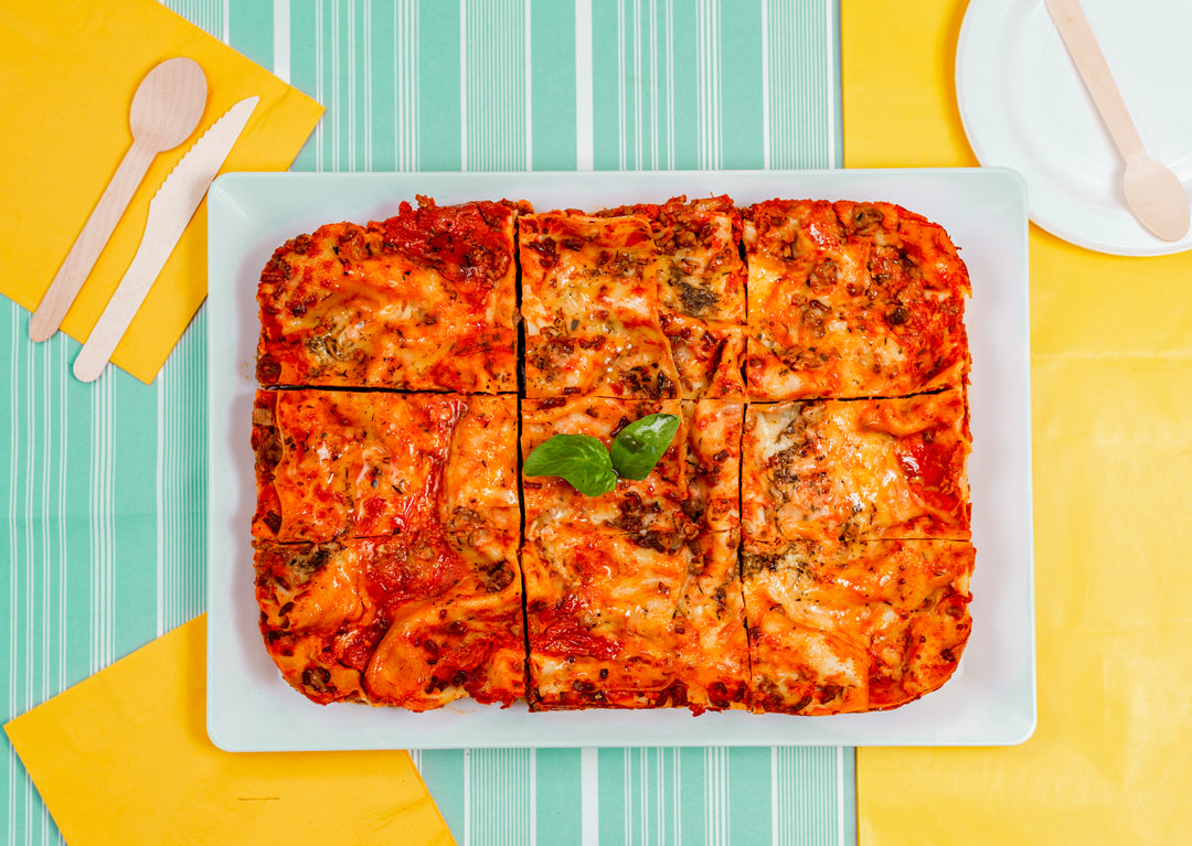 Tray of Beef Lasagna